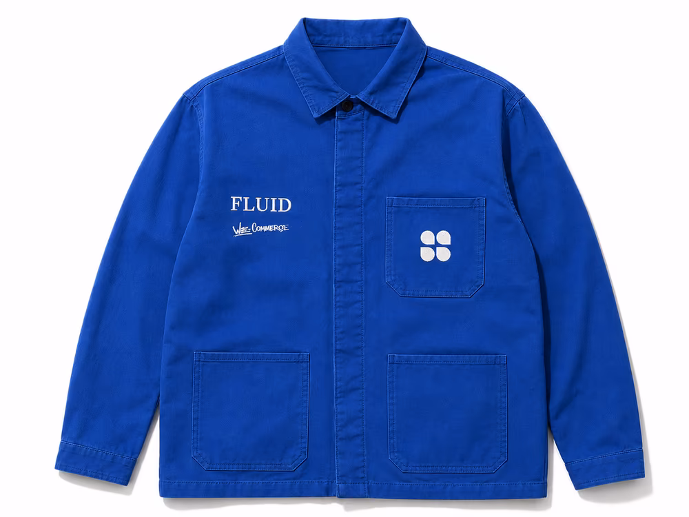 Fluid Chore Jacket — Cobalt