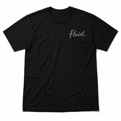 Fluid Chrome Tee — Black