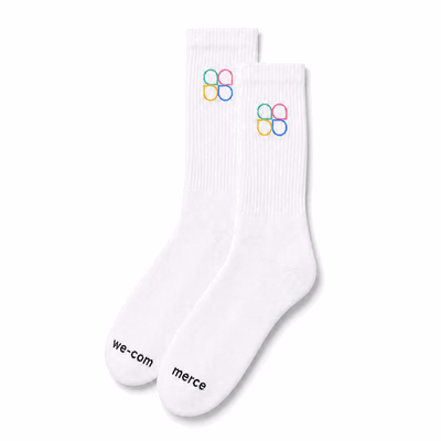 Fluid Socks — White